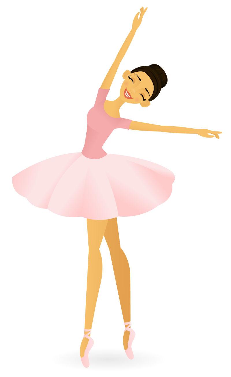 芭蕾舞女演员美丽的脚矢量插图