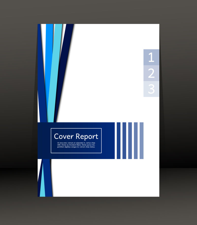 矢量蓝色条纹图案封面