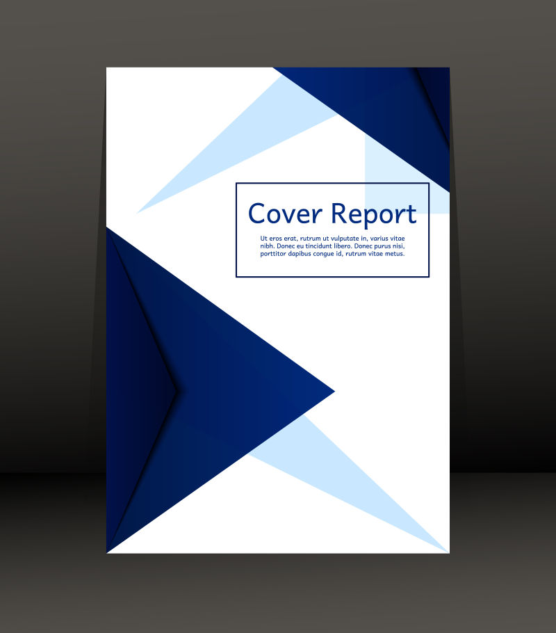 蓝色抽象图案封面矢量设计