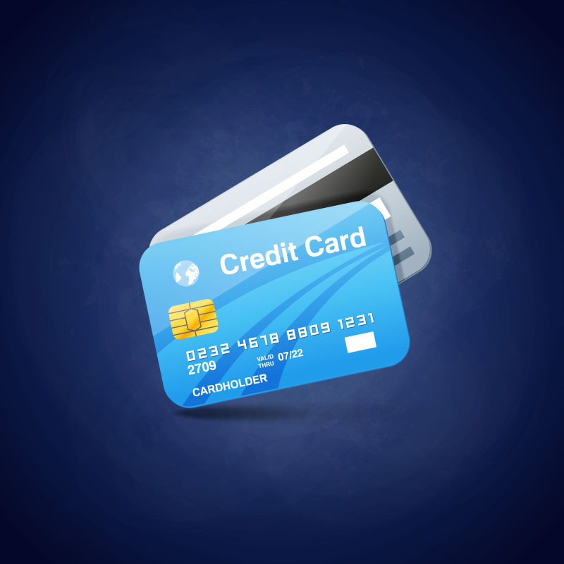 抽象矢量商业银行卡片设计