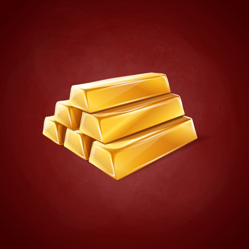 抽象矢量商业金条设计元素