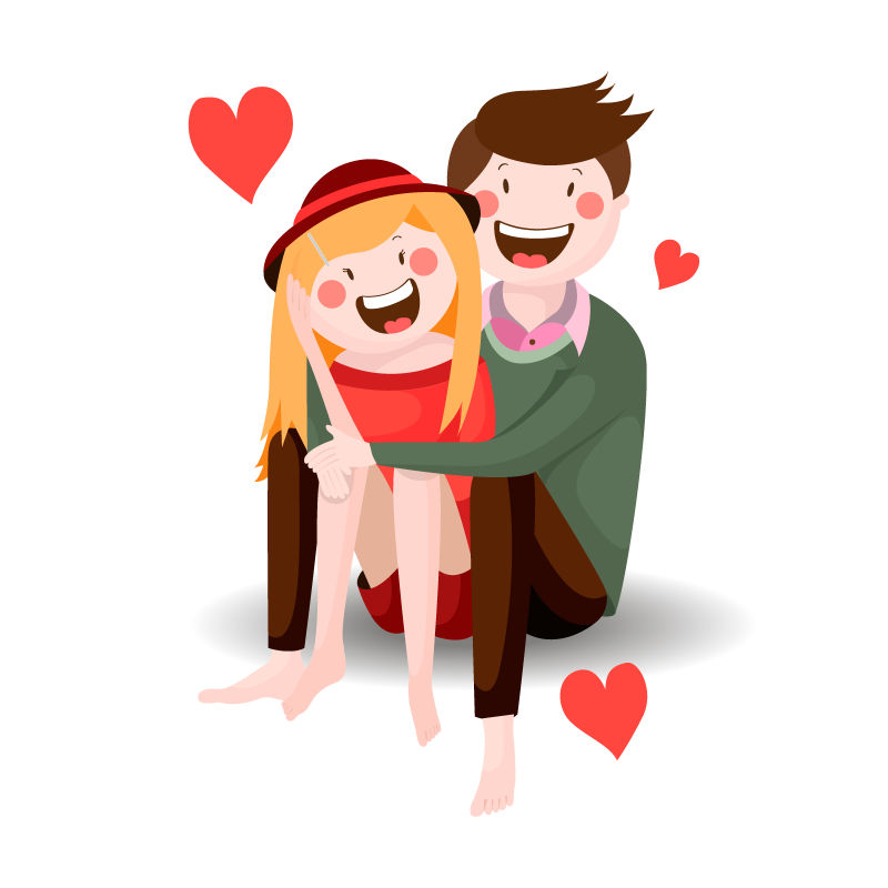 情侣坐姿抱着图片动画图片
