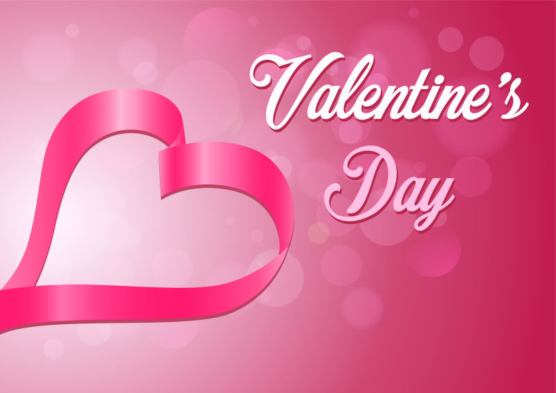 情人节快乐矢量的背景