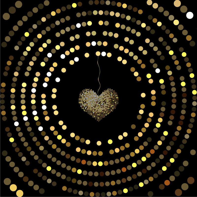 抽象彩色矢量圆点背景