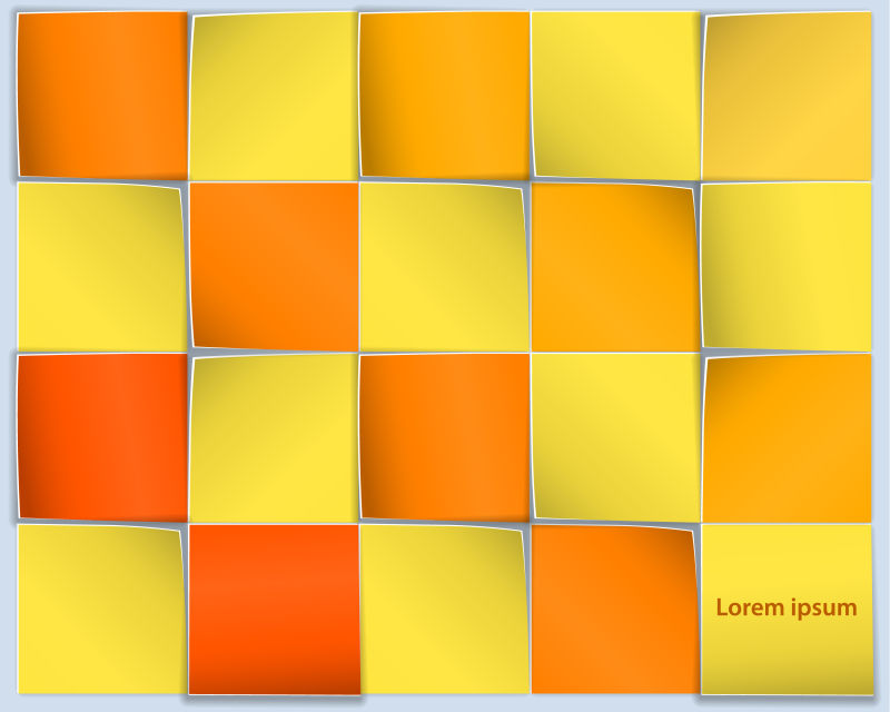 矢量几何橙色立体背景