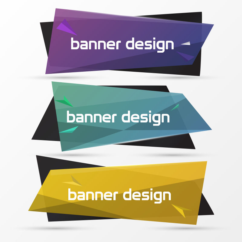 矢量现代折纸风格