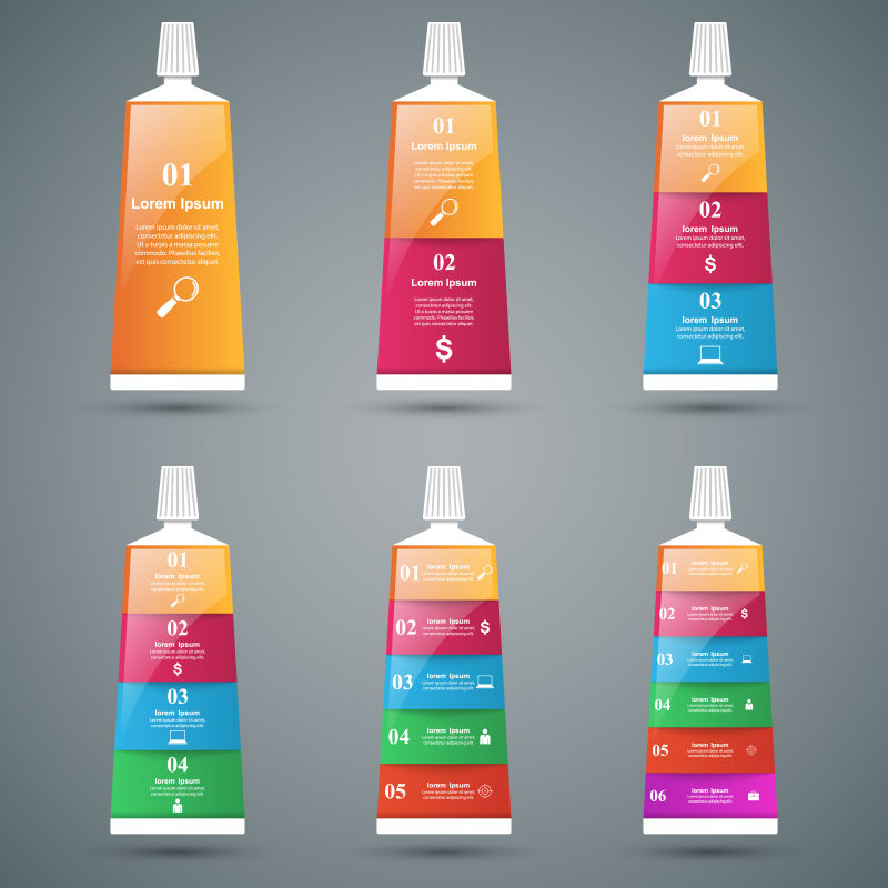 矢量商业信息图表风格