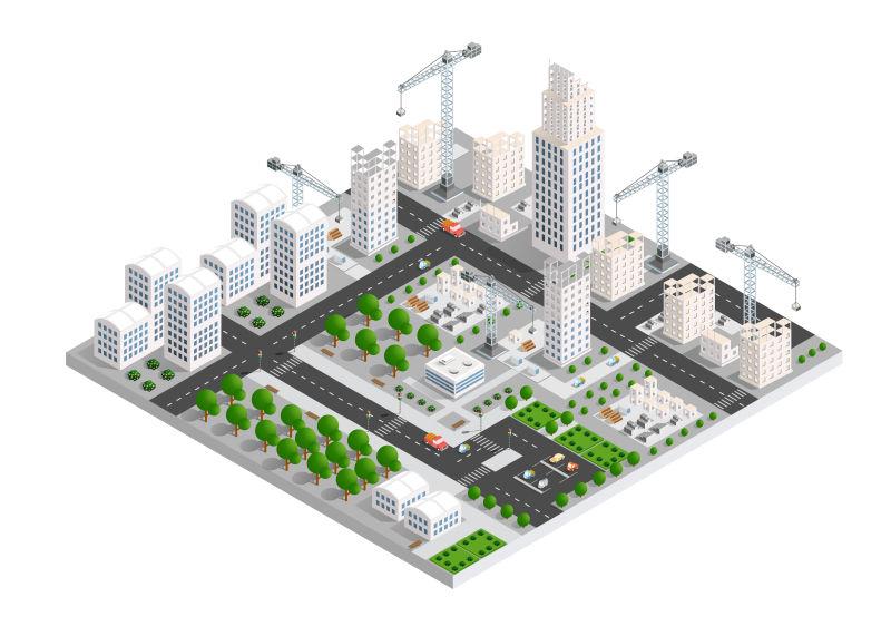 城市等长产业有图矢量