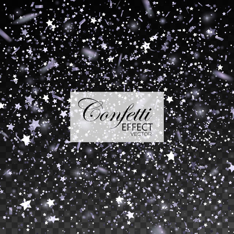 闪闪发光的银色的彩灯背景设计矢量