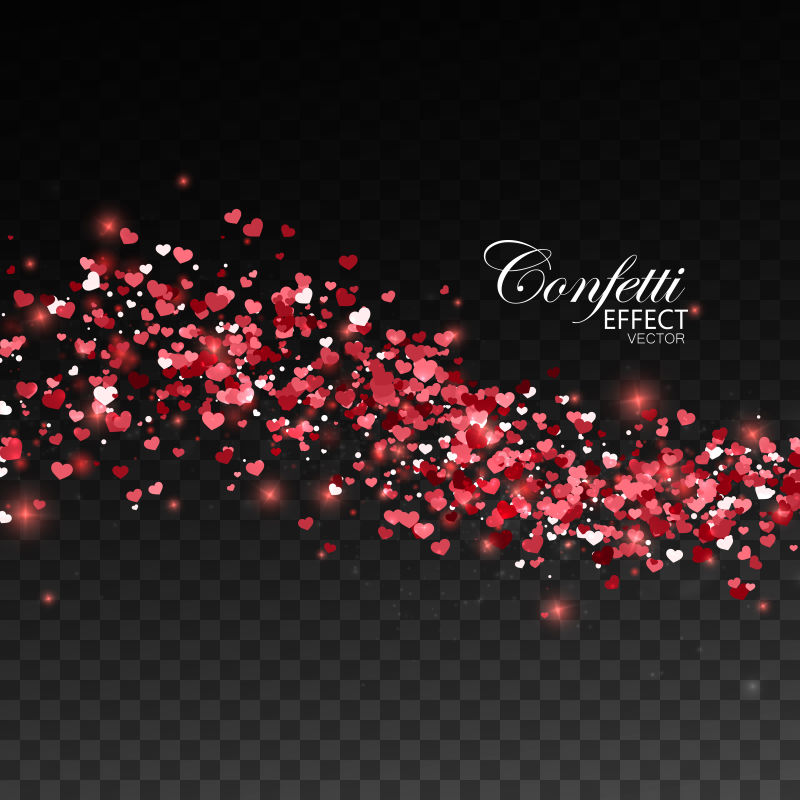 红心和流苏图案背景设计矢量