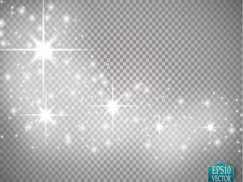 矢量抽象闪烁星光设计元素