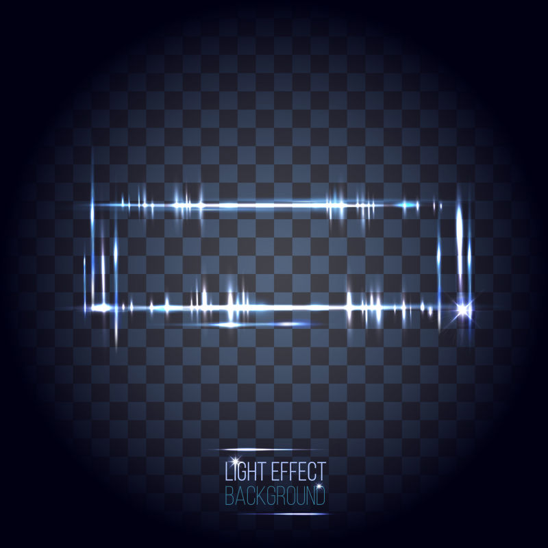 矢量白色抽象模糊方形灯光设计元素