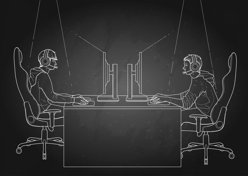 矢量网络体育赛事的矢量参与者设计