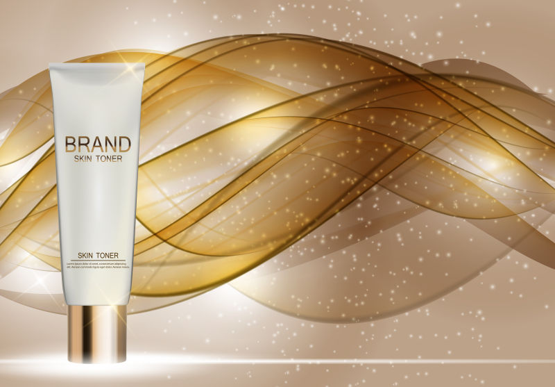 现代护手霜的宣传广告矢量设计