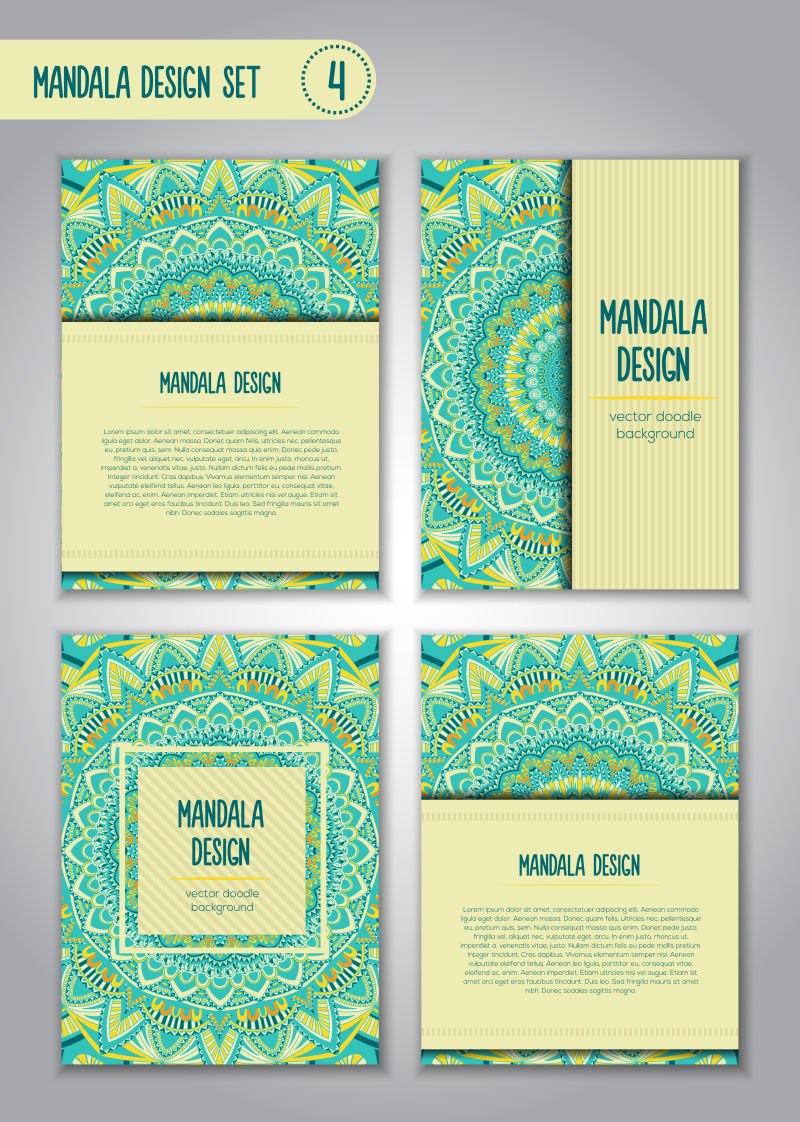 矢量古典装饰的名片设计