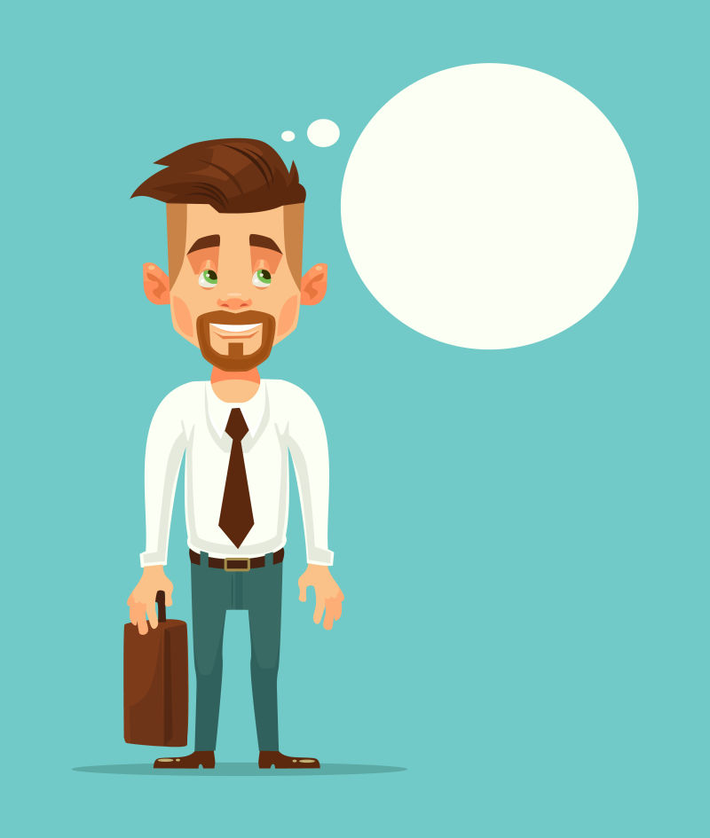 矢量上班族商人