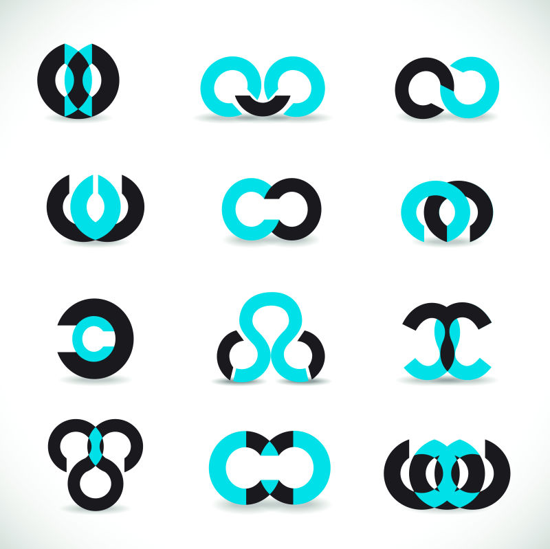 创意矢量商业抽象标志设计