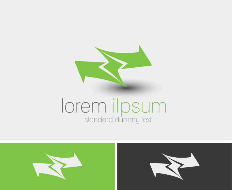 矢量方向概念标志设计