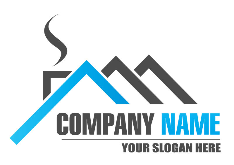 创意矢量公司的平面标志设计