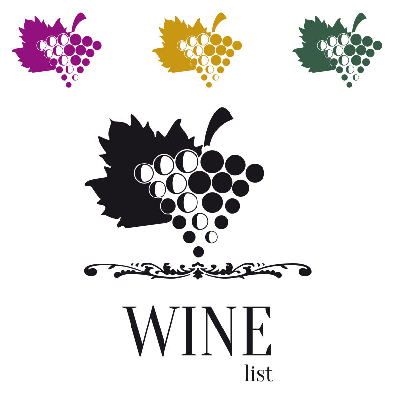 创意矢量葡萄标志设计