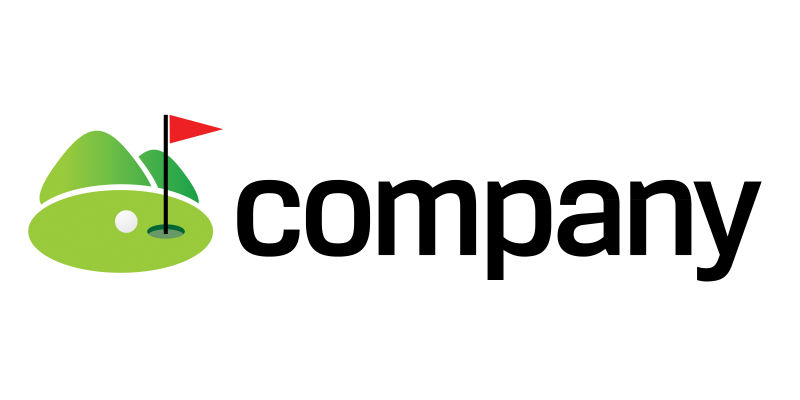 创意的高尔夫标志矢量设计