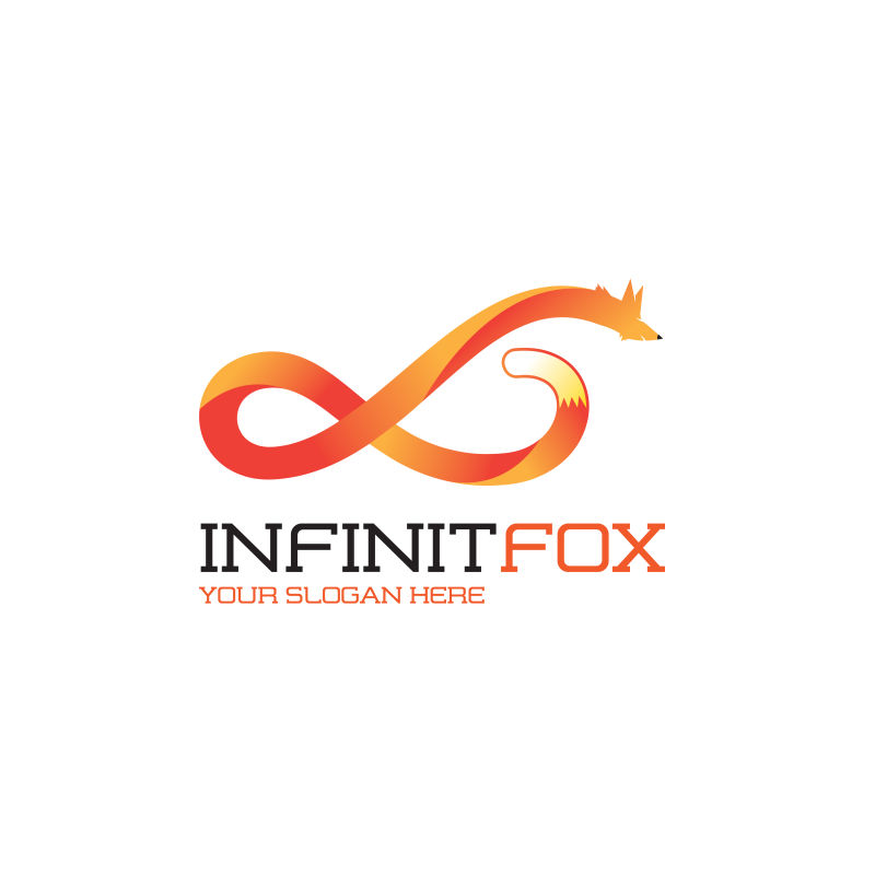 创意矢量橙色无线概念标志设计