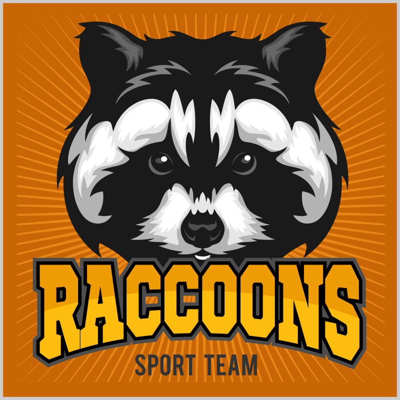 矢量野生动物肖像标志