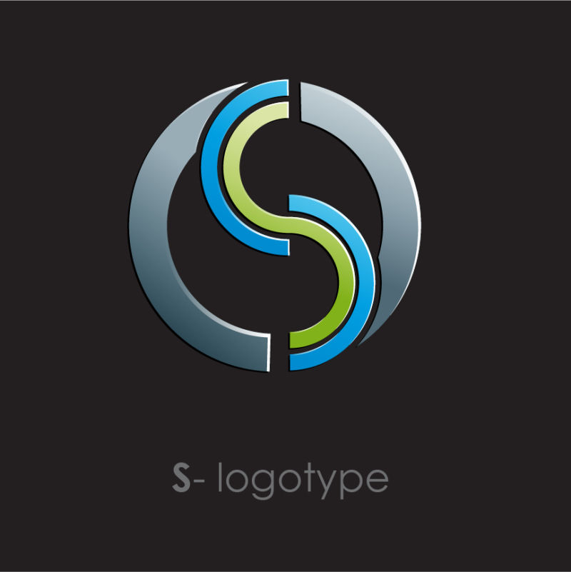 矢量的字母s标志