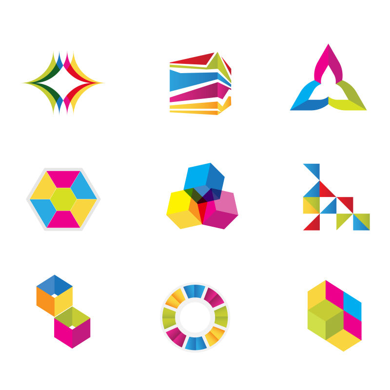 矢量Web的业务设计元logo与图标