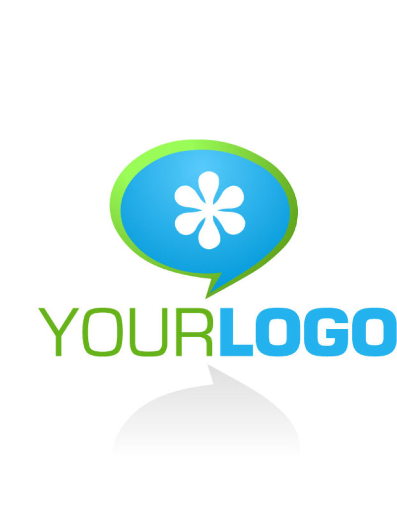 矢量抽象蓝色网络标志设计