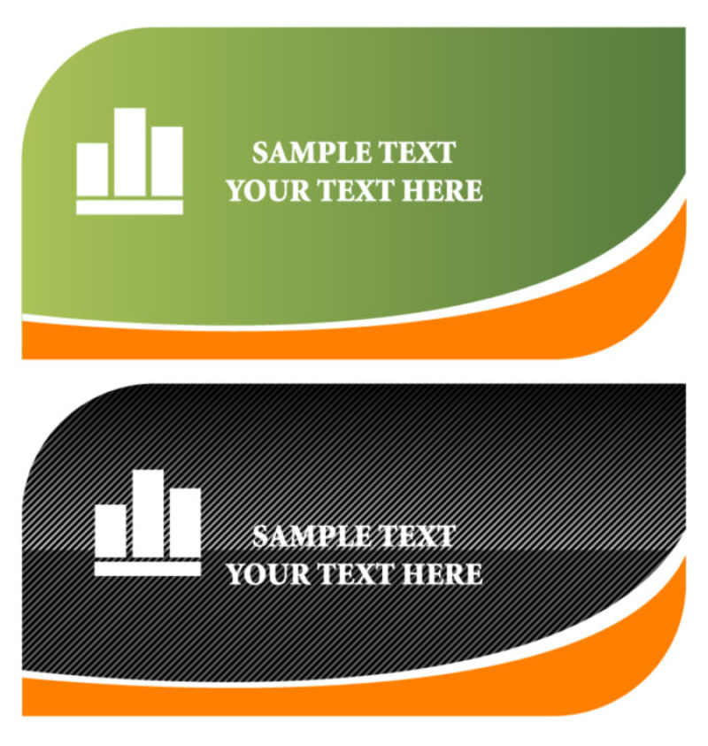 时尚名片矢量图