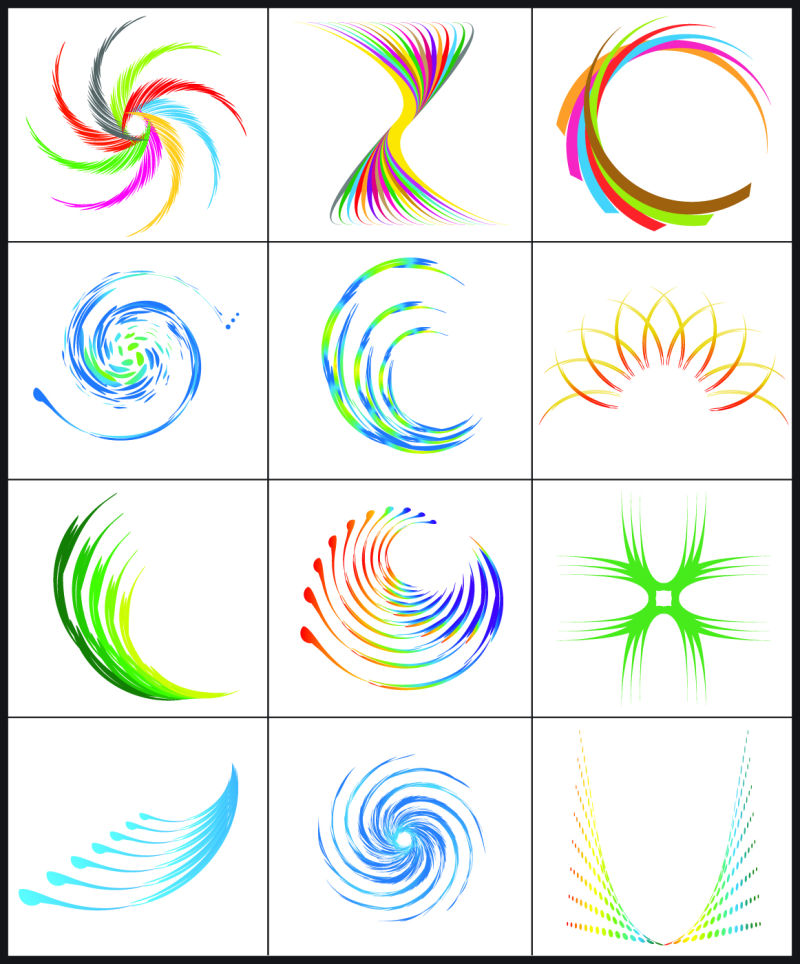 天气概念标志矢量图