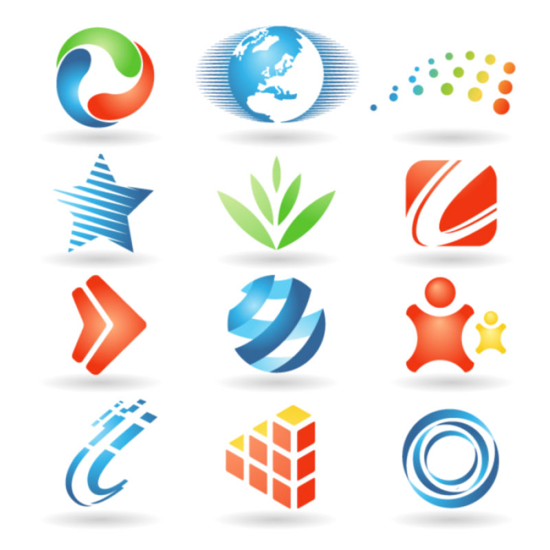 立体商业标志矢量设计