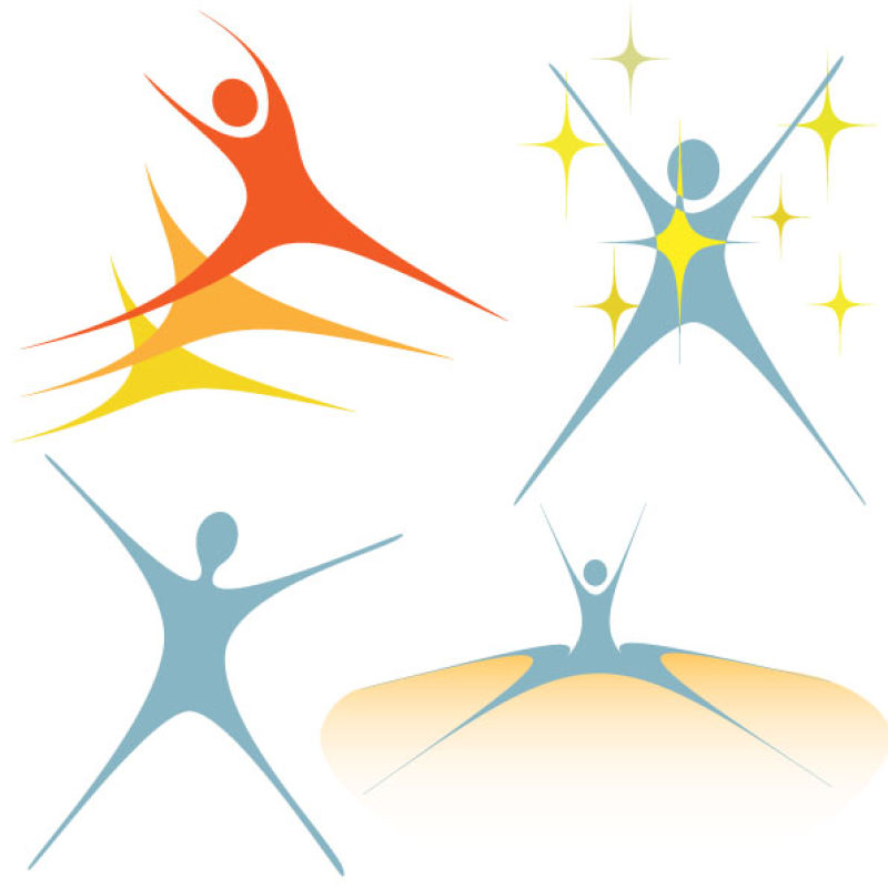 矢量的人形标志设计