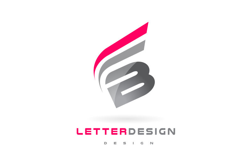 矢量创意B字母logo设计