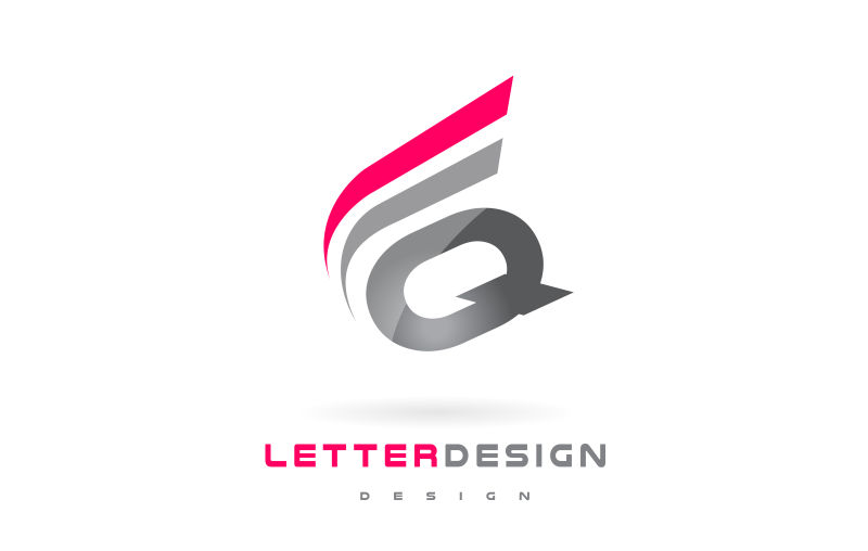 矢量创意Q字母logo设计