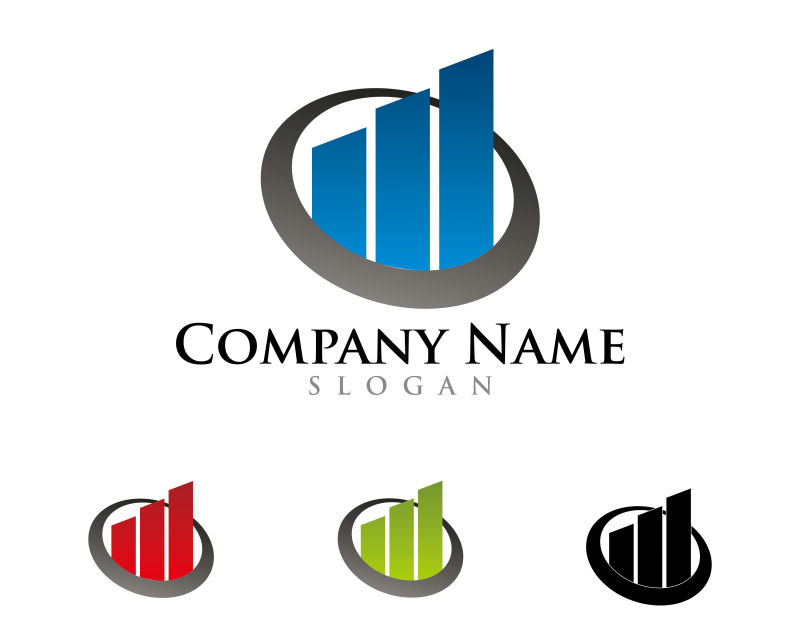 抽象矢量建筑元素的标志设计