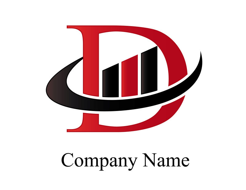 创意矢量现代字母d的标志设计