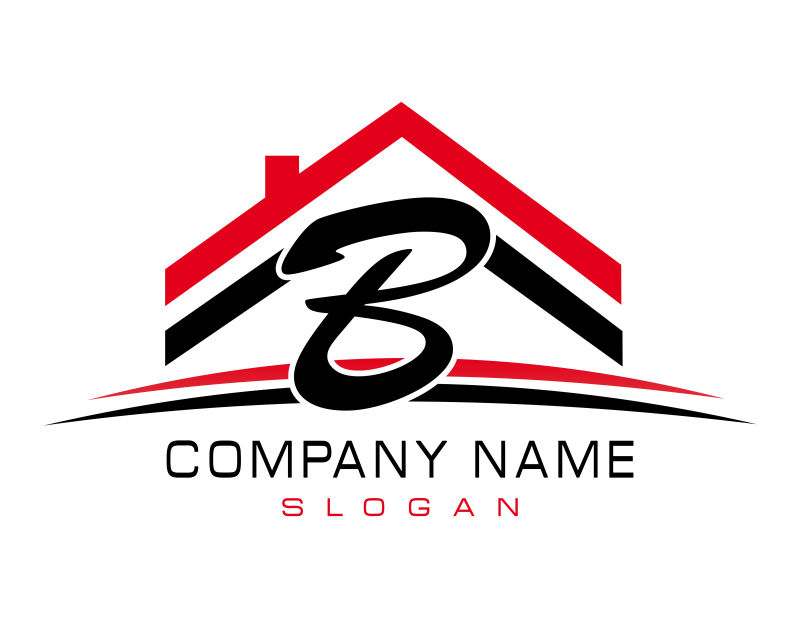 创意矢量字母b的标志设计