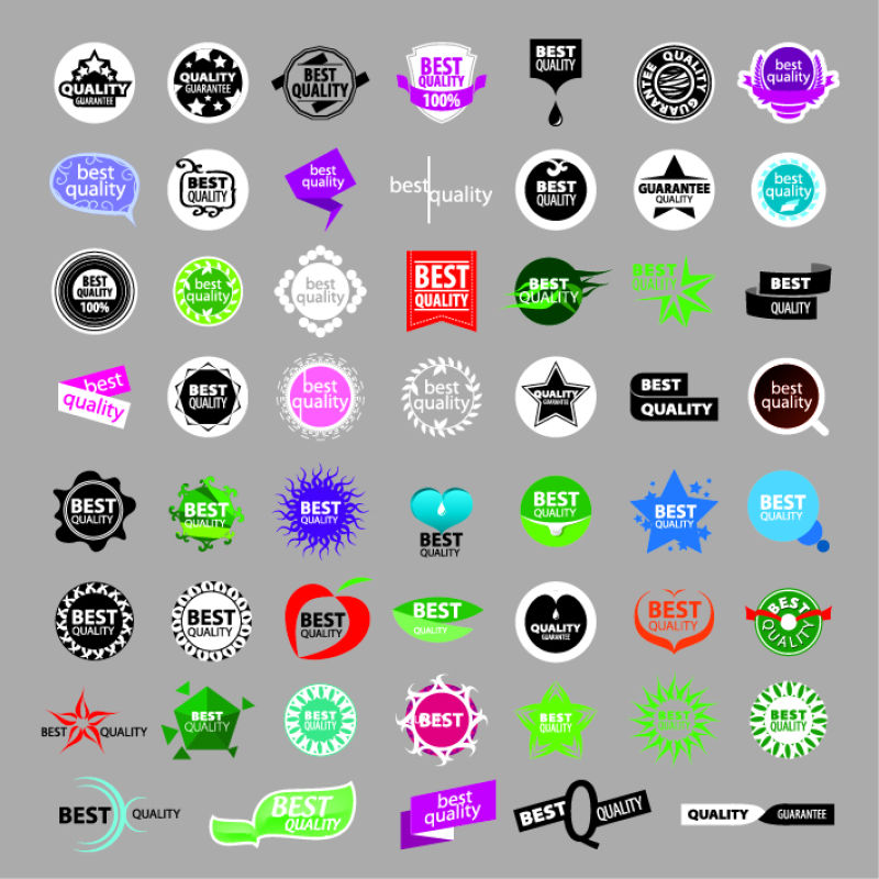 彩色创意标识矢量设计