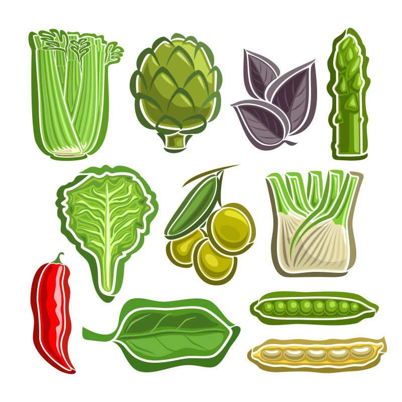 蔬菜平面构成图片