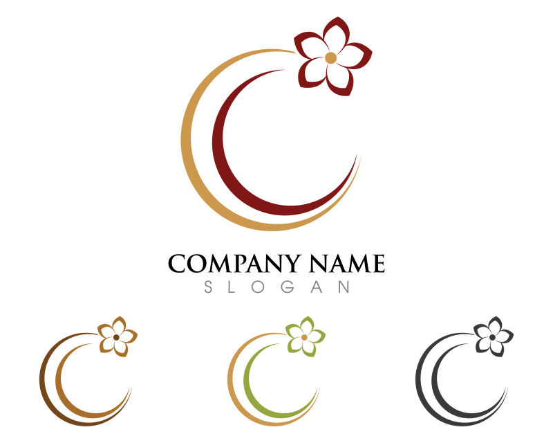 抽象矢量月亮图标设计