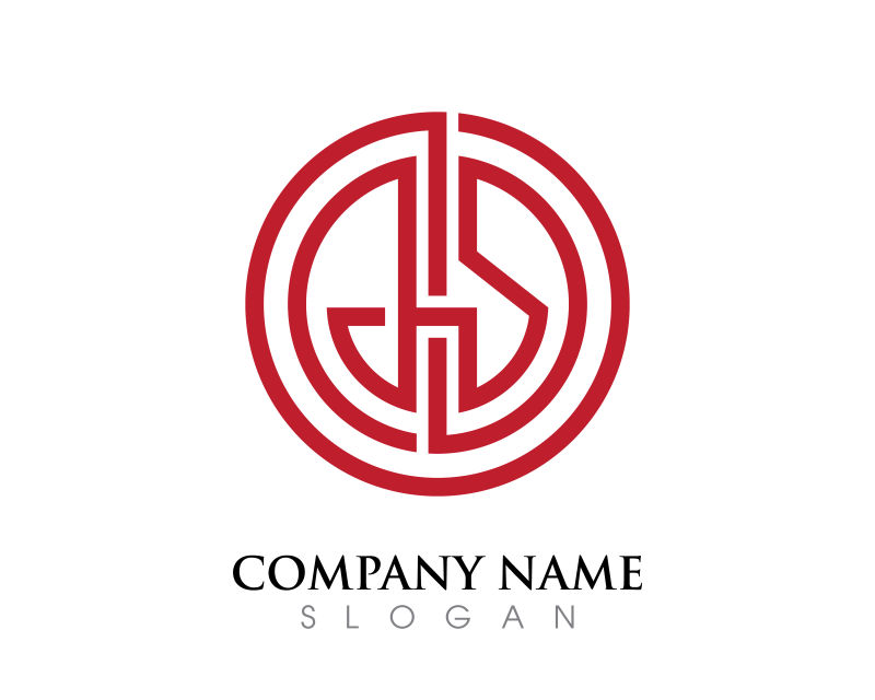 创意矢量红色线性图标设计