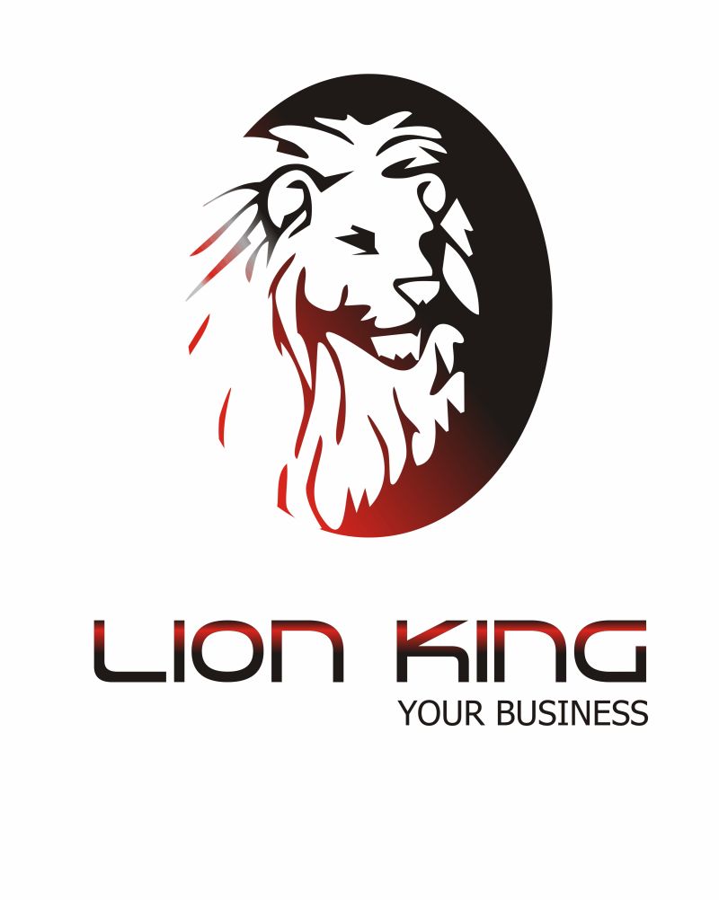 创意矢量狮子王元素的图标设计