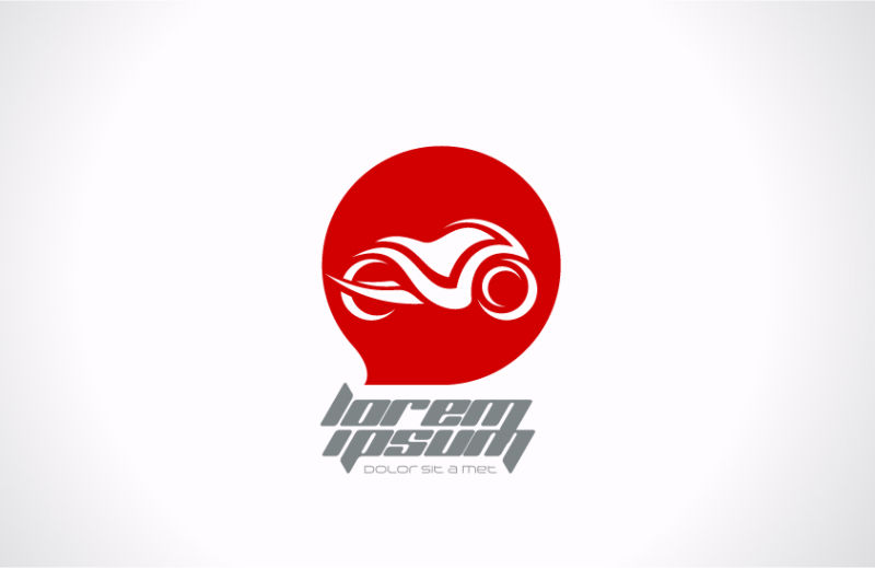 矢量红色logo与图标