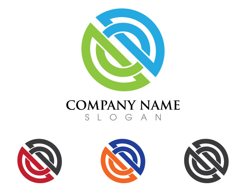 矢量不同颜色logo与图标