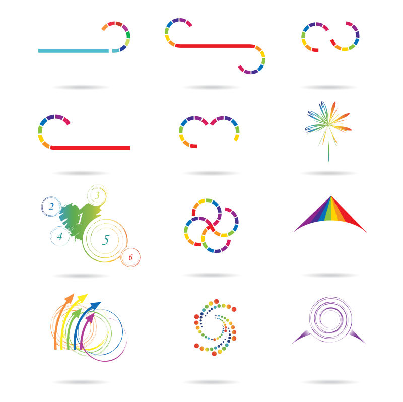 创意矢量抽象彩色图标