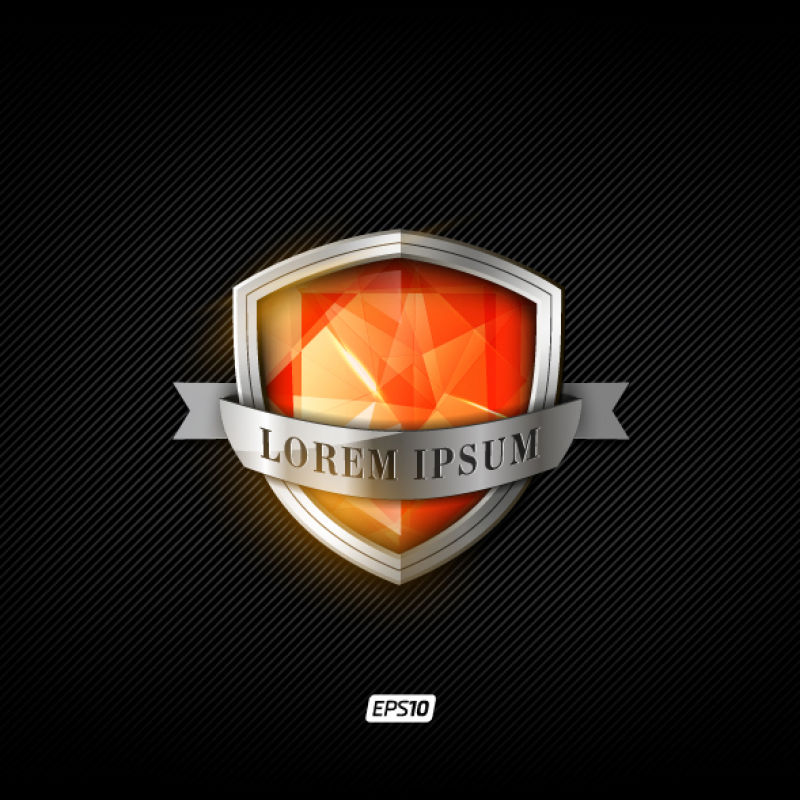 创意矢量抽象几何元素的车标设计