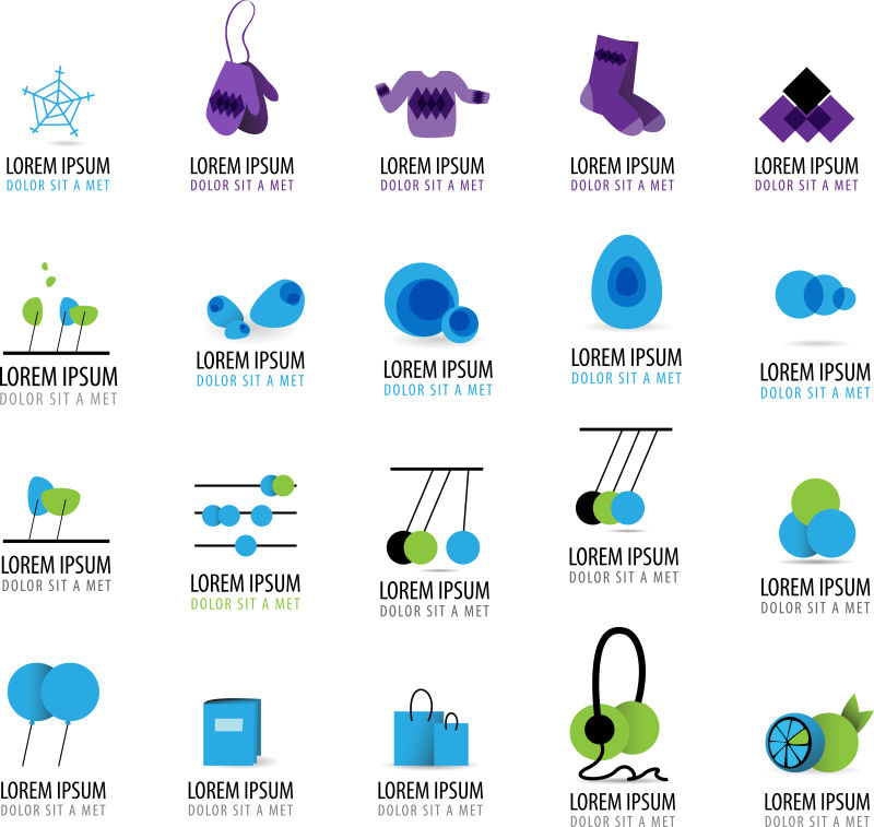 矢量创意物品图标设计