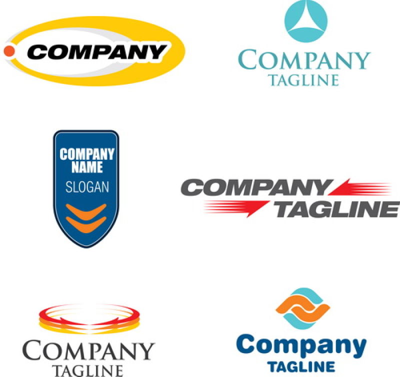 创意的彩色公司标志矢量设计